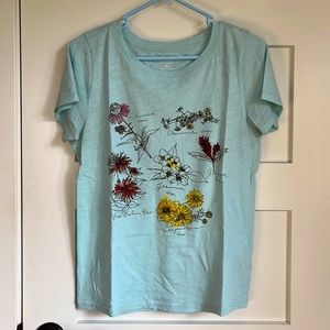 J. Crew Flower T-Shirt
